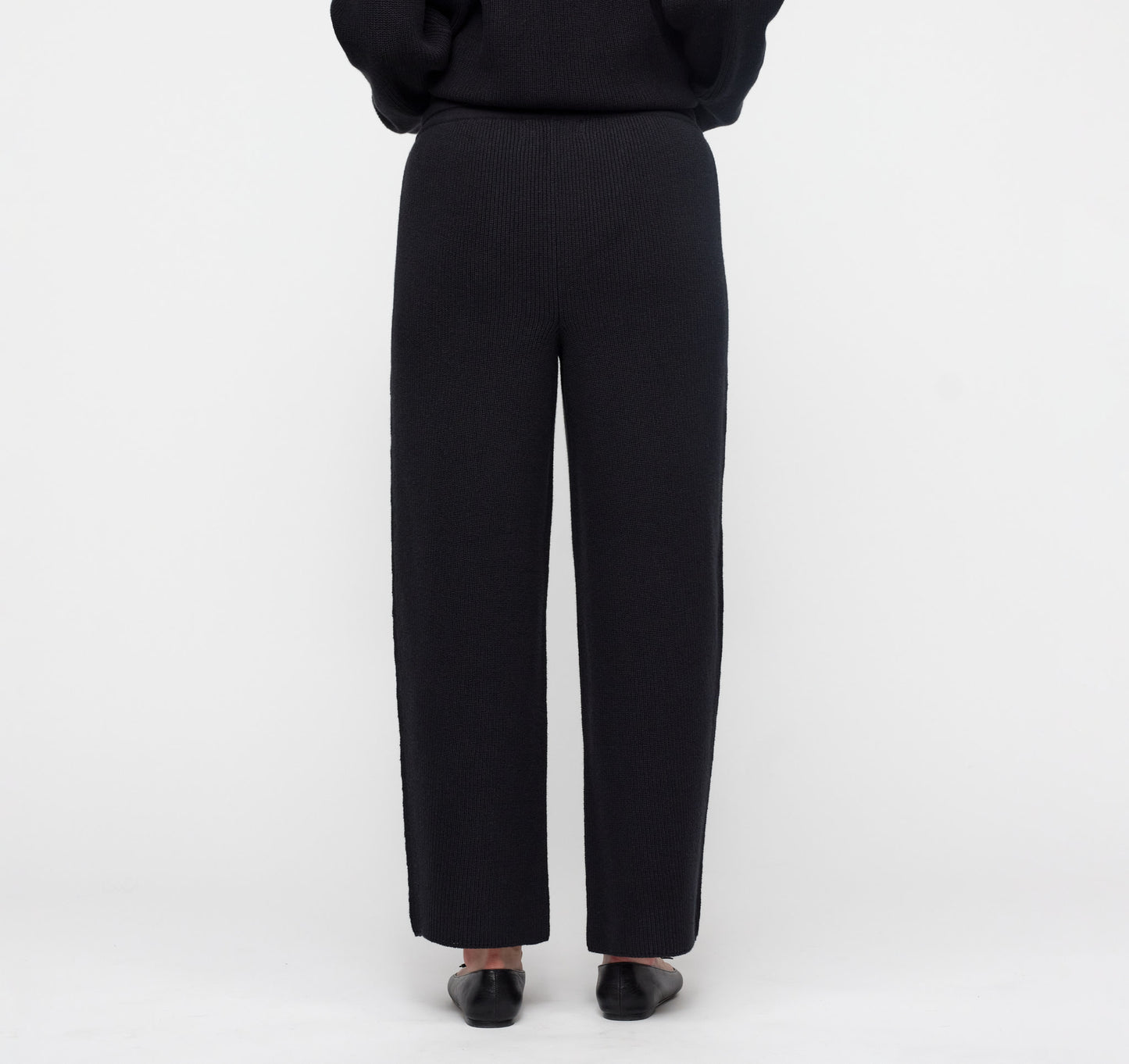 Soft Knit Barrel Leg Pants
