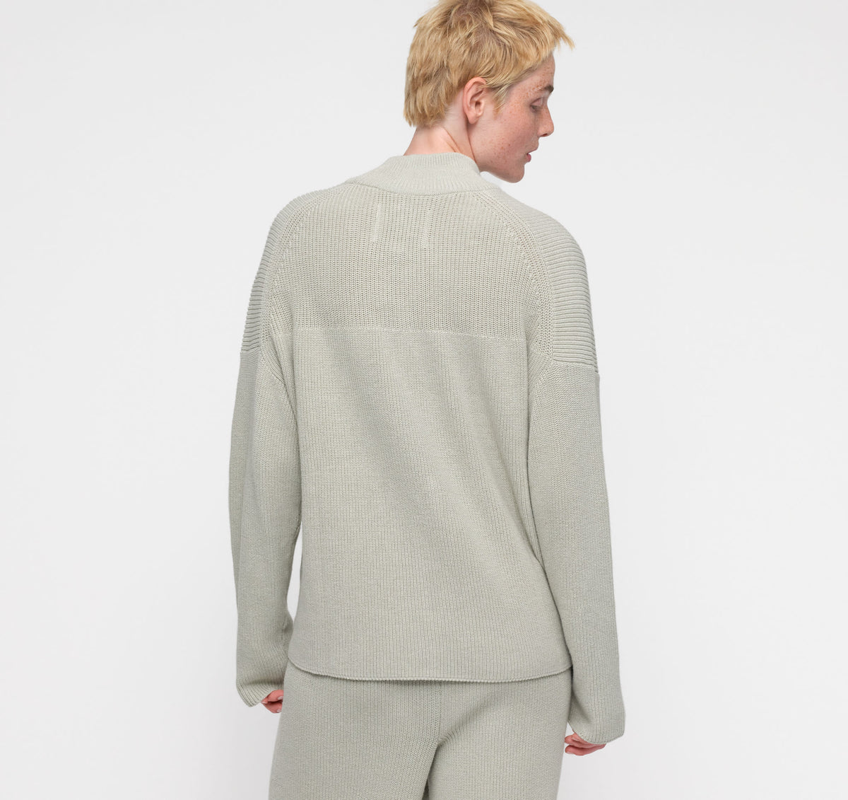 Soft Knit Mock Neck Pullover