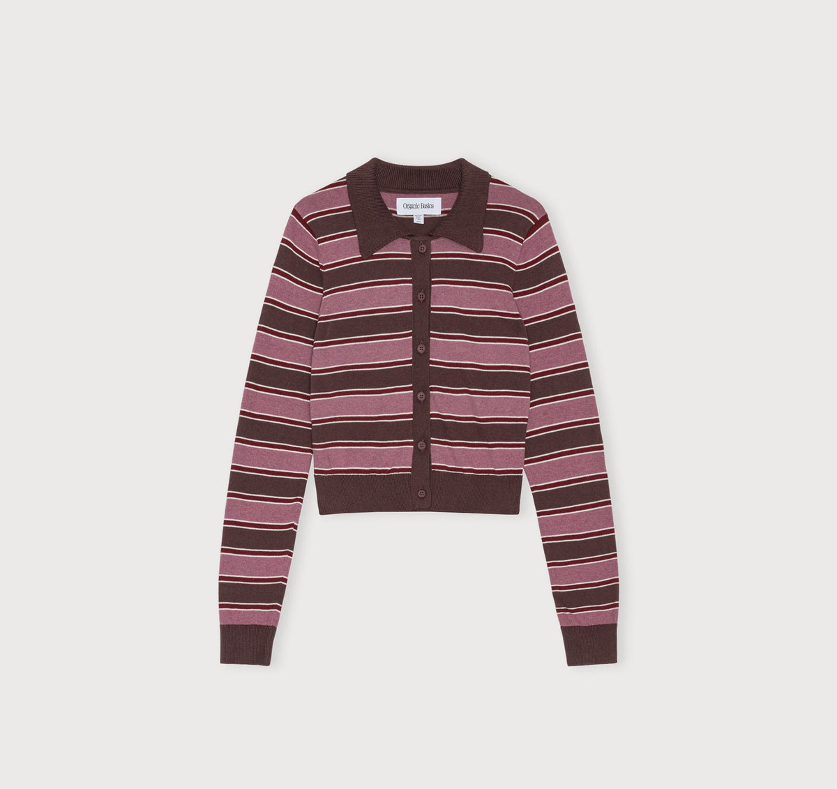 True Knit Fluffy Polo Cardigan