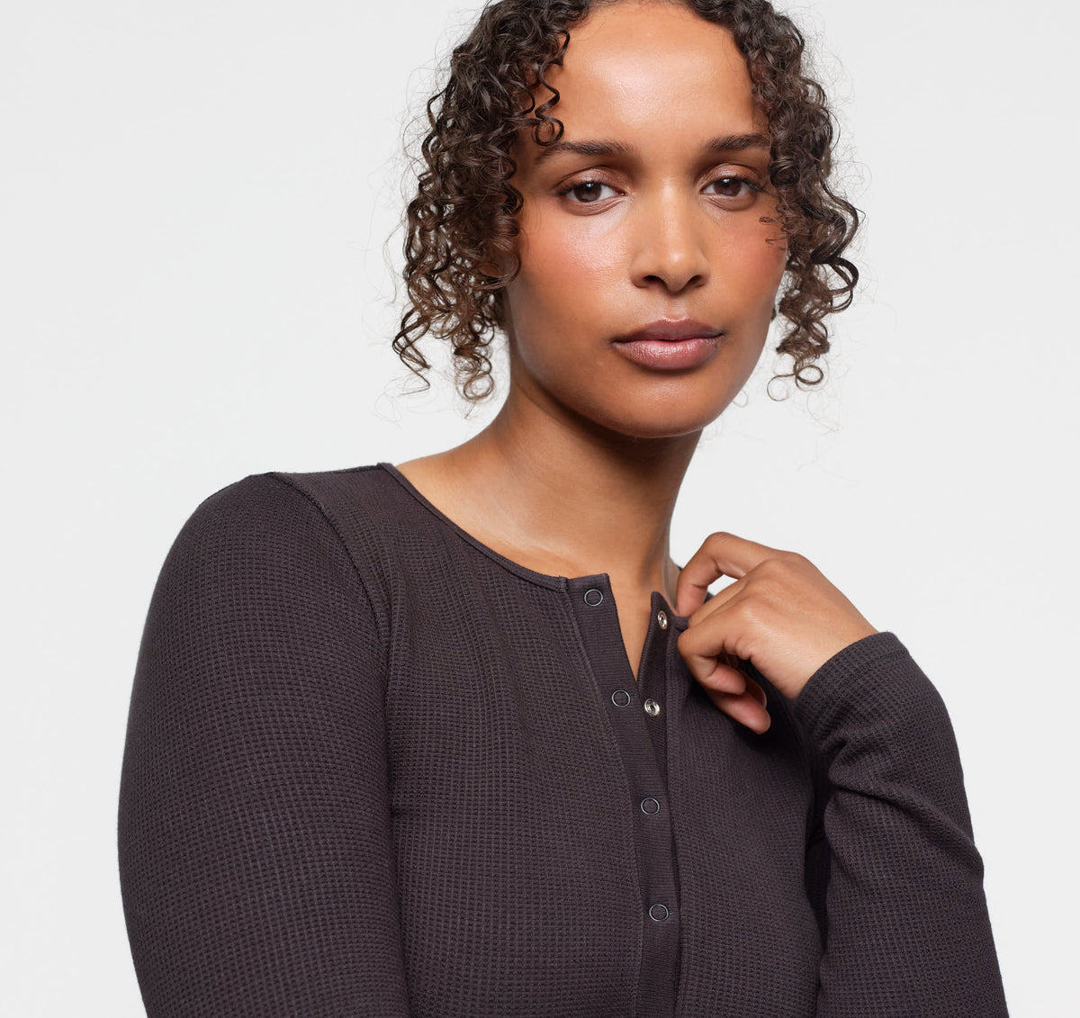 Seamless Waffle Cardigan