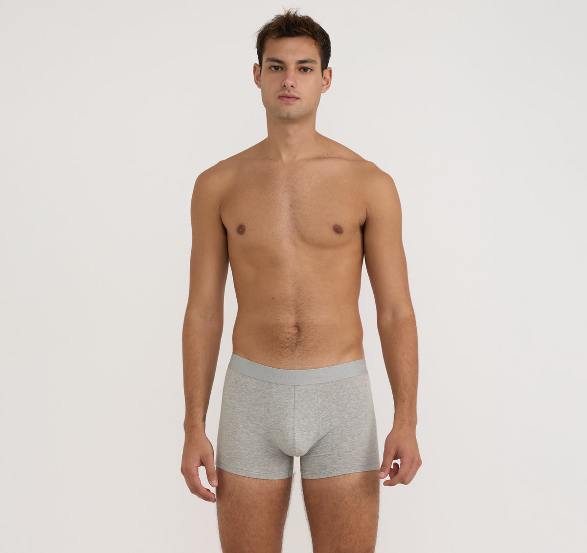 Core Trunks 12-Pack - Grey Melange / Grey Melange / Grey Melange – organic cotton – view 3
