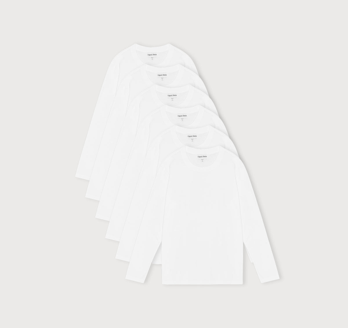 True Boxy Fit Long Sleeve Tee 6-Pack - White