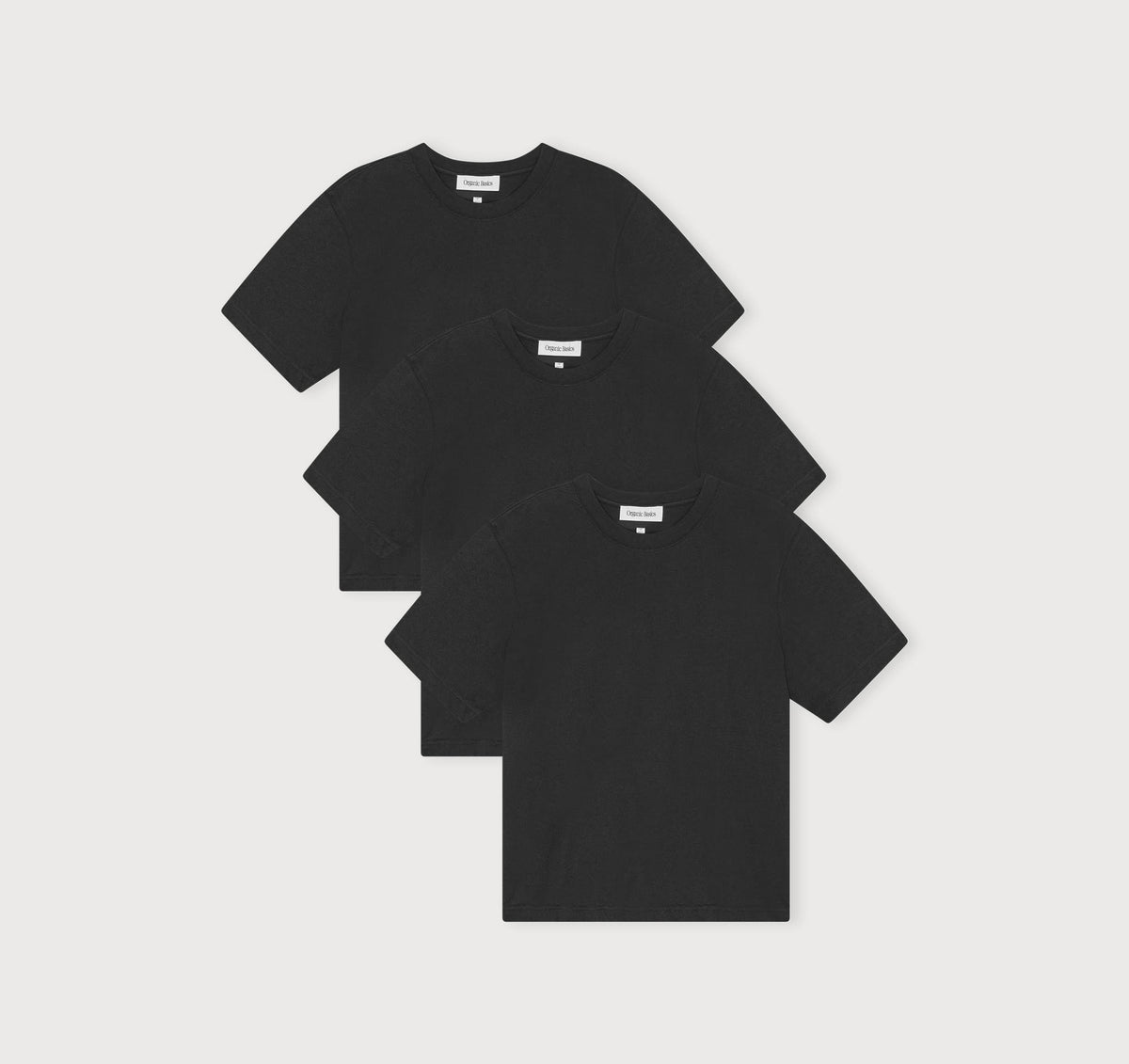True Boxy Fit Tee 3-Pack - Black