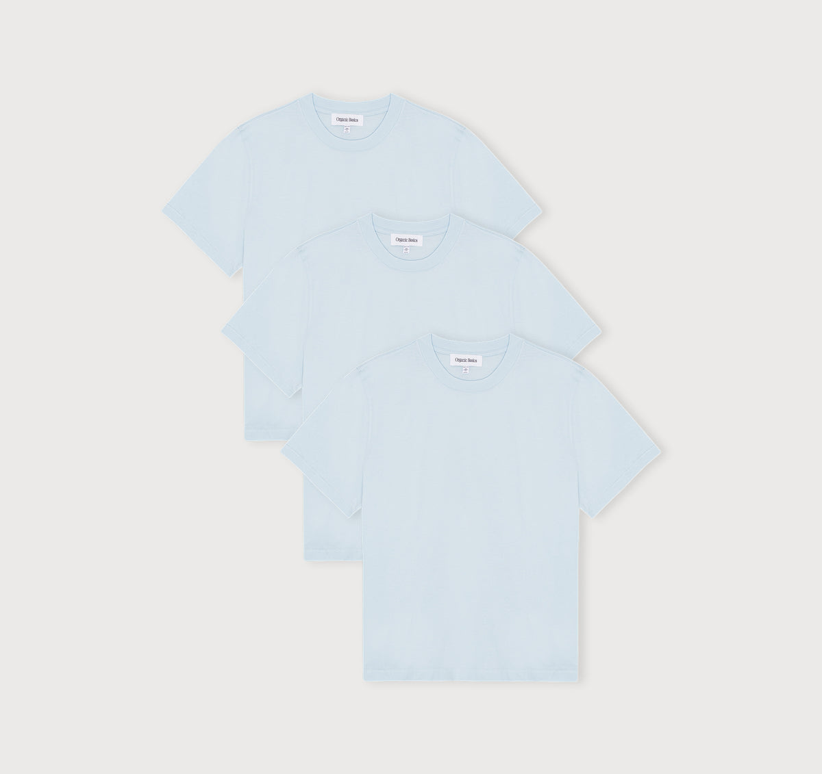 True Boxy Fit Tee 3-Pack - Light Blue