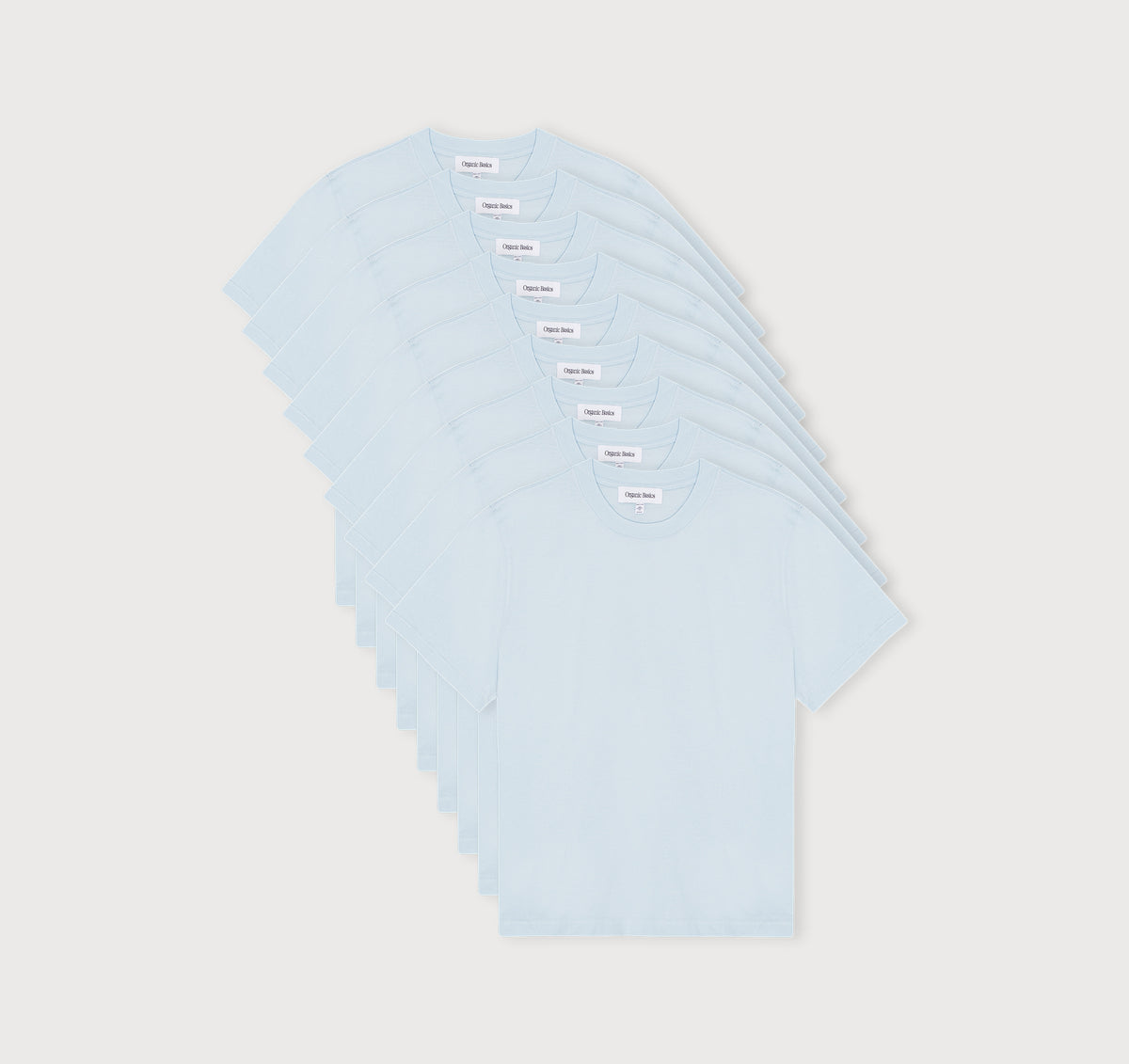 True Boxy Fit Tee 9-Pack - Light Blue