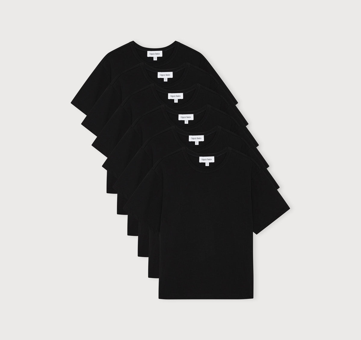 True Extra Heavy Boxy Tee 6-Pack - Black – organic cotton