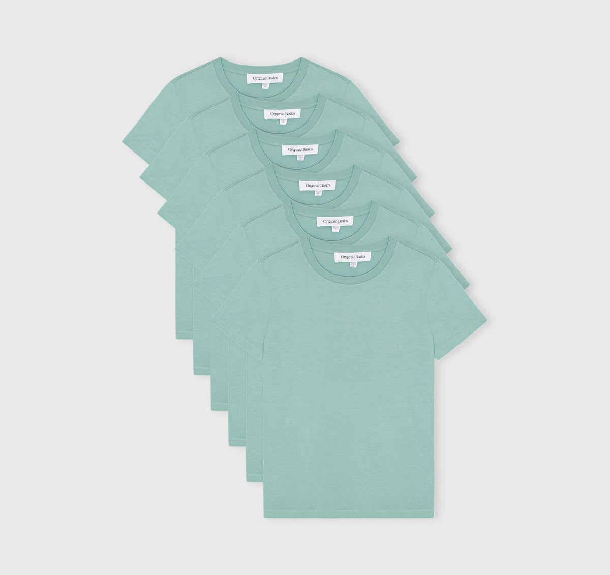 True Regular Fit Tee 6-Pack - Eucalyptus – organic cotton