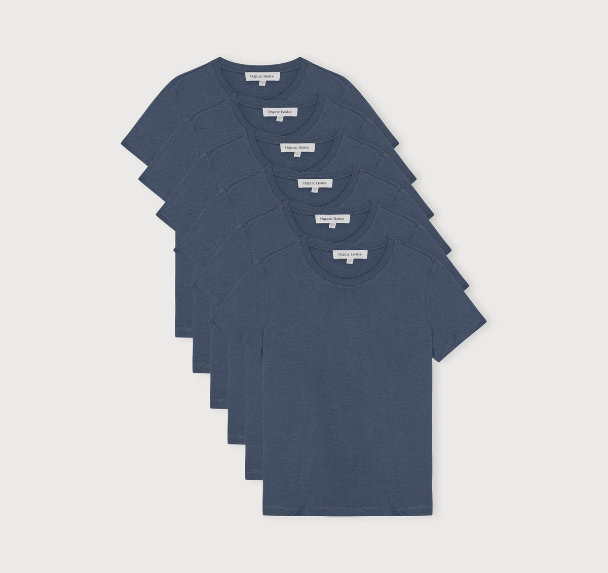 True Regular Fit Tee 6-Pack - Stone Blue – organic cotton