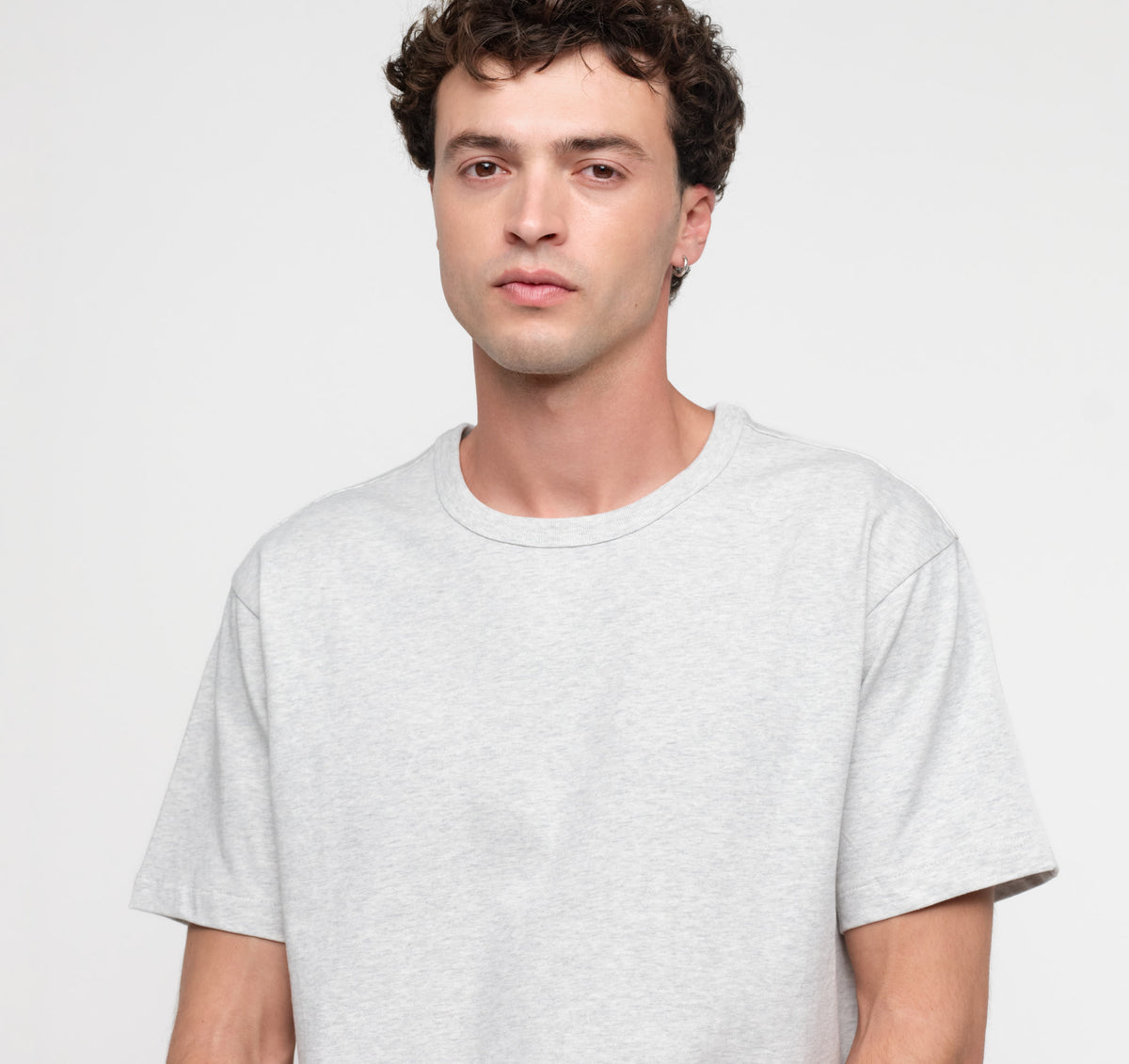 True Extra Heavy Boxy Tee 9-Pack - Misty Grey Melange – organic cotton – view 2