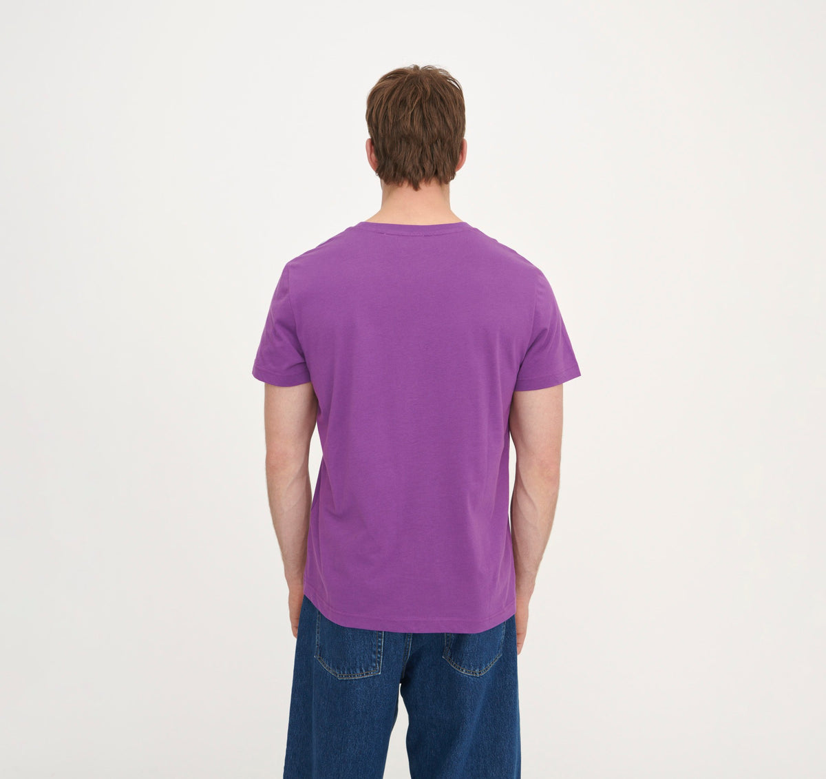 True Regular Fit Tee 6-Pack - Aubergine – organic cotton – view 3