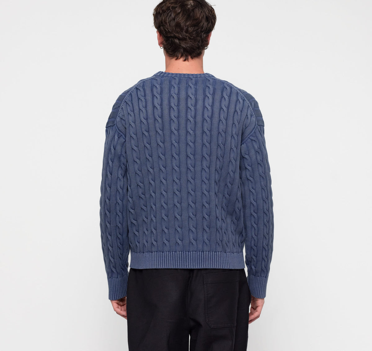 True Knit Boxy Fit Cable Sweater