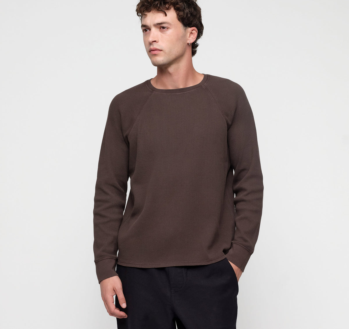 Waffle Raglan Long Sleeve