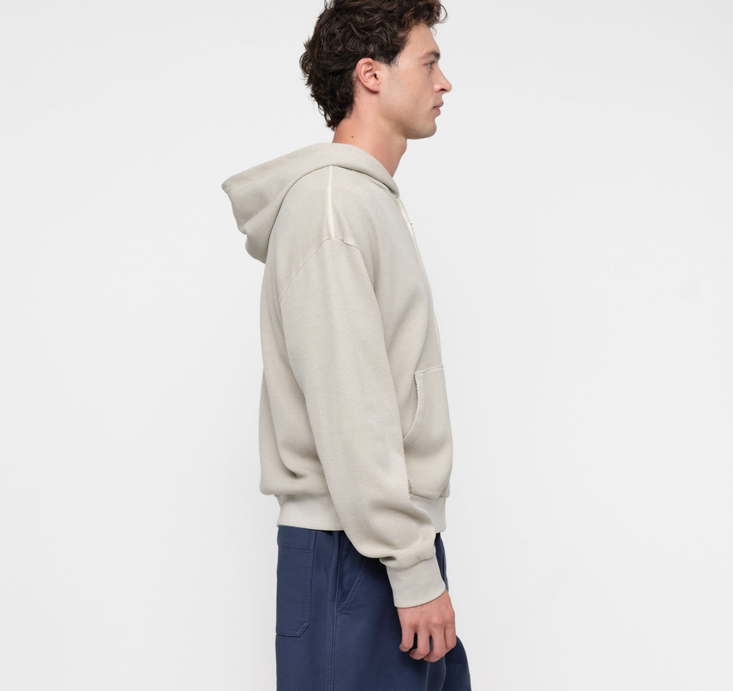 Waffle Zip Hoodie
