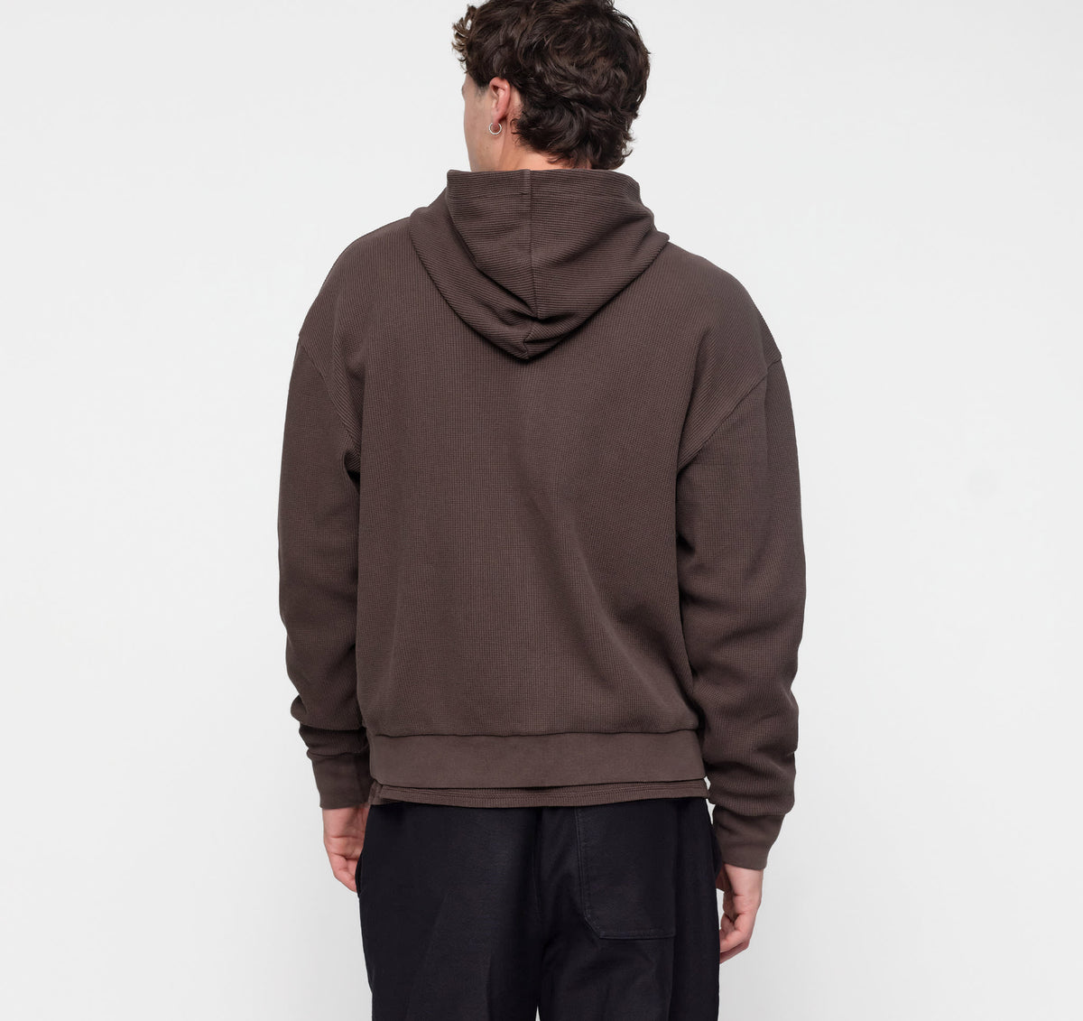 Waffle Zip Hoodie