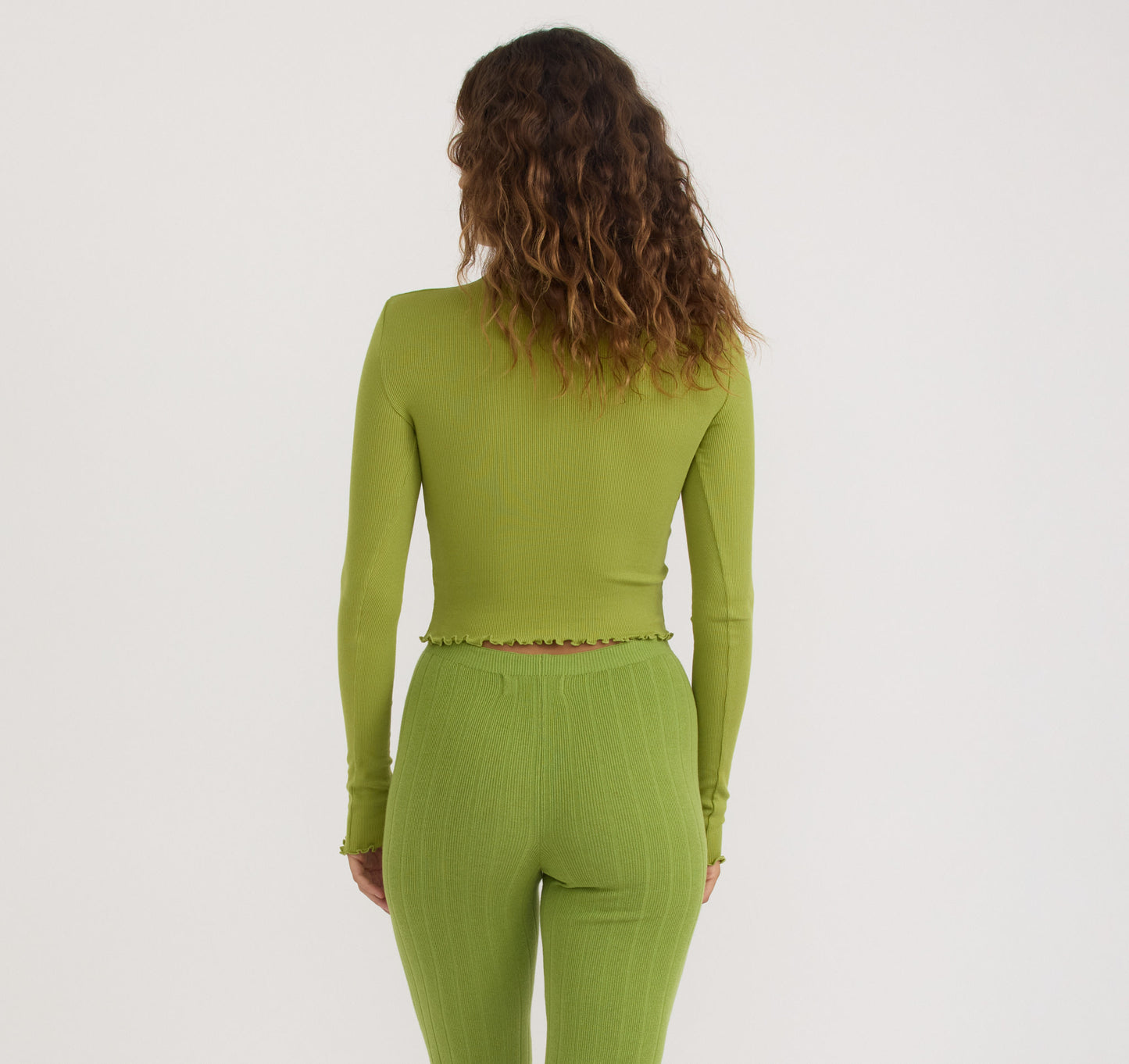 Core Rib Mock Neck Long Sleeve Tee