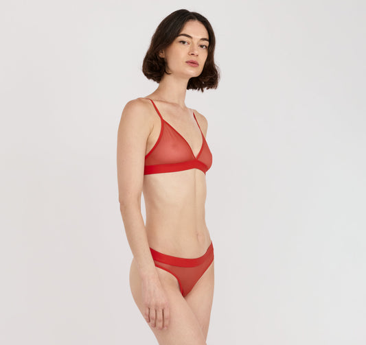 Mesh Triangle Bralette