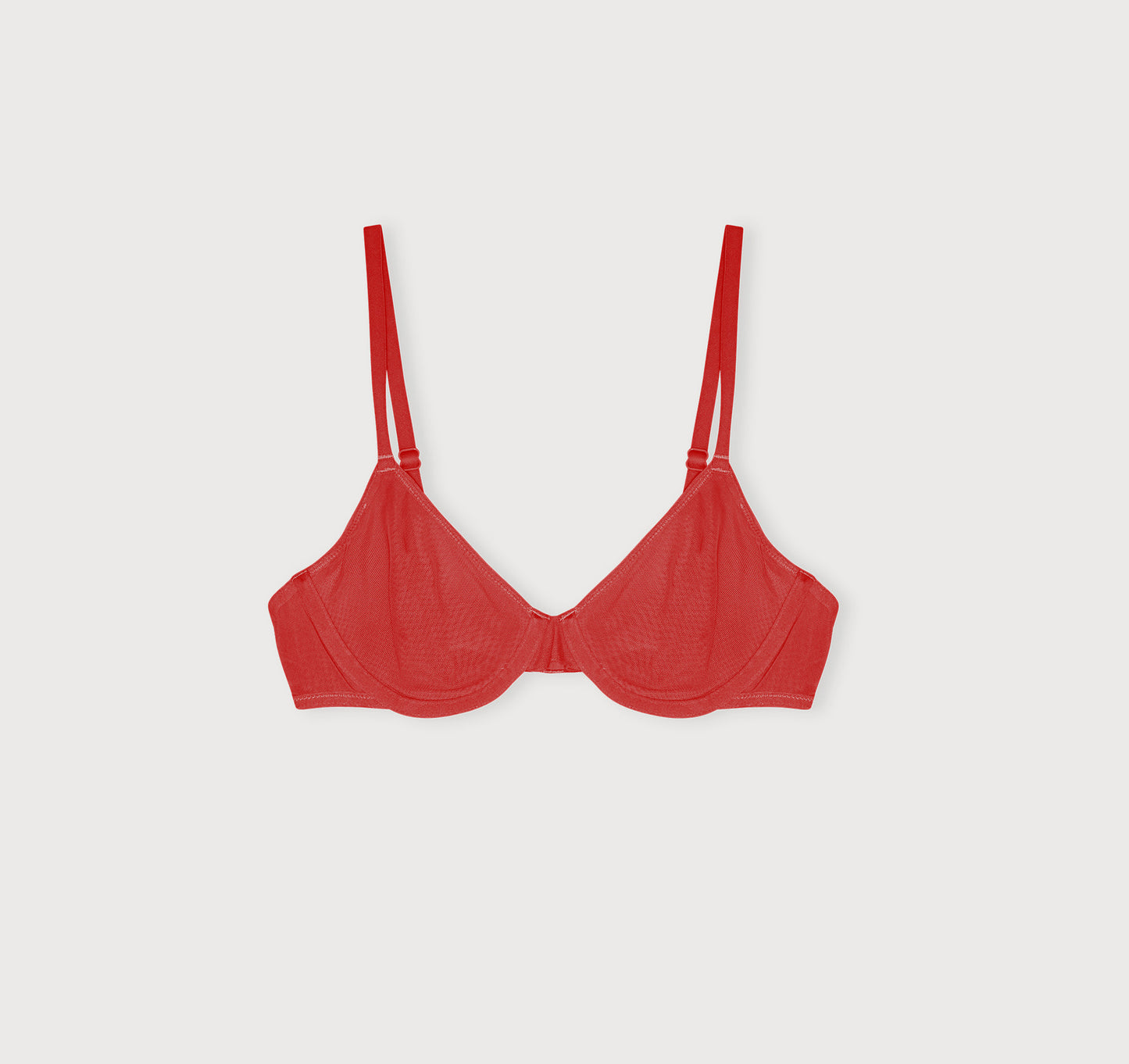 Mesh Unlined Demi Bra