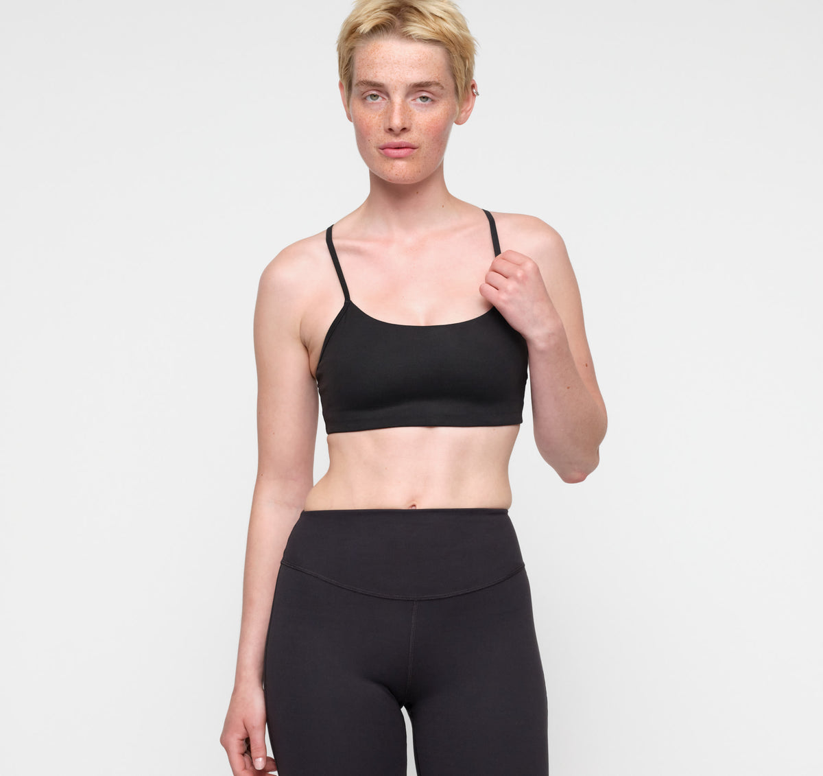 Active Light Racer Bra - Black