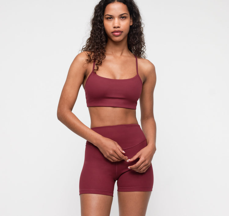 Active Light Racer Bra - Walnut