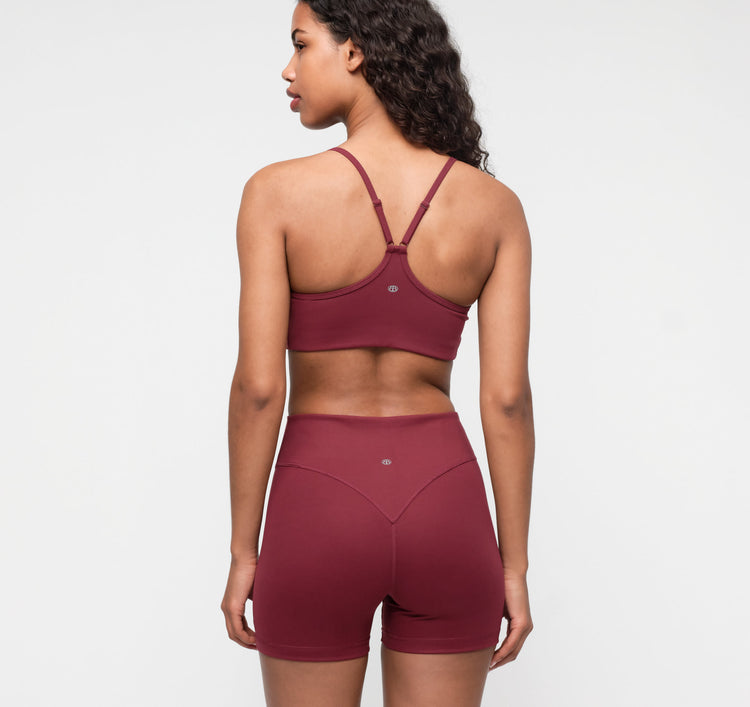 Active Light Racer Bra - Walnut