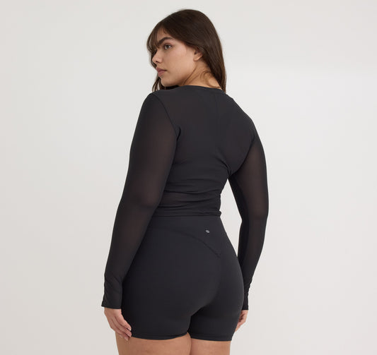 Active Mesh Long  Sleeve Tee