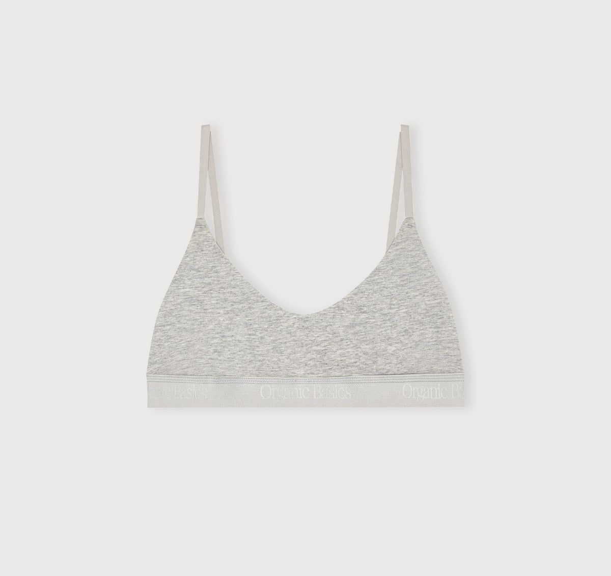Core Open Back Scoop Bralette - Grey Melange – view 4