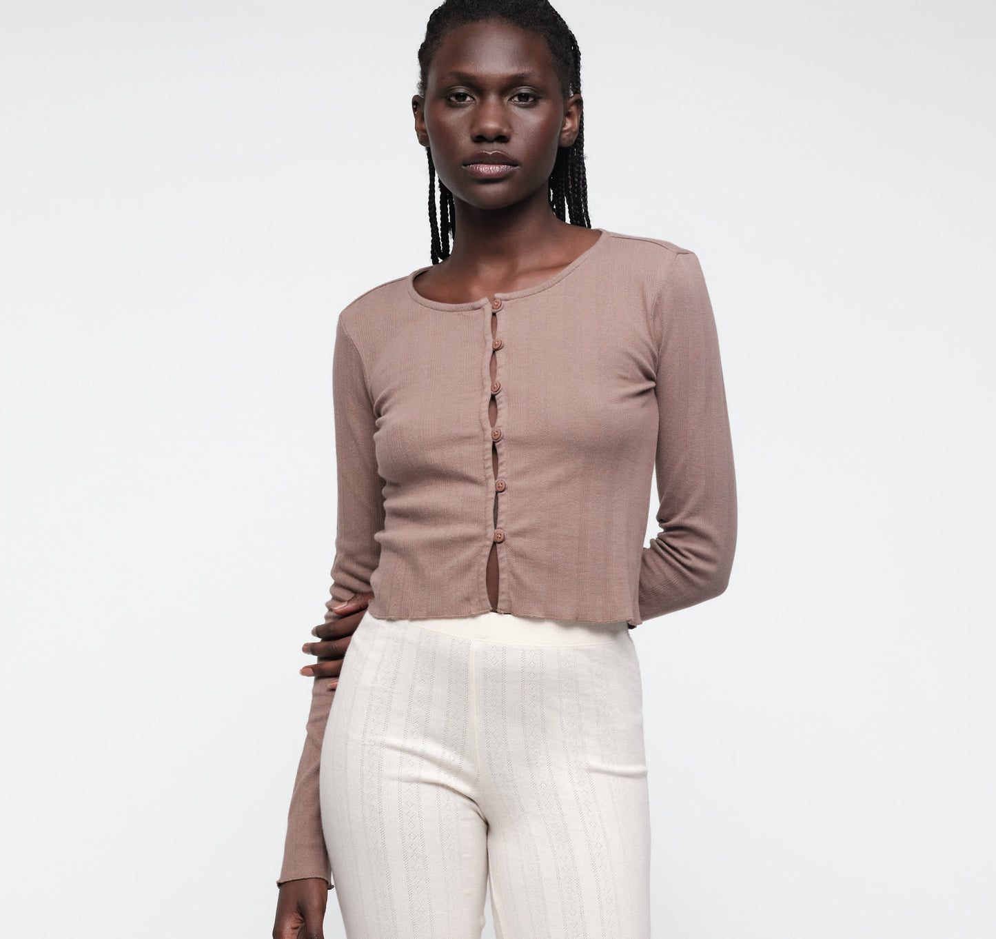 Pointelle Cardigan