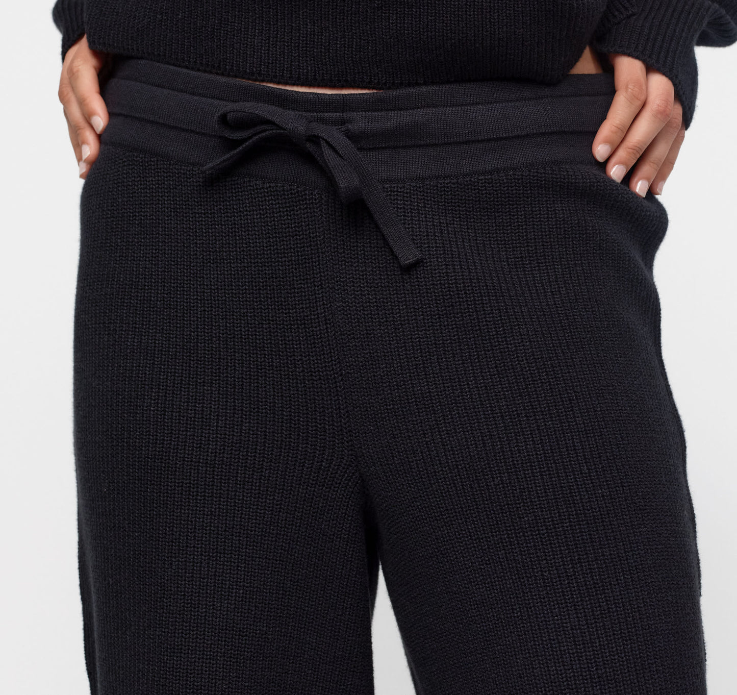 Soft Knit Barrel Leg Pants