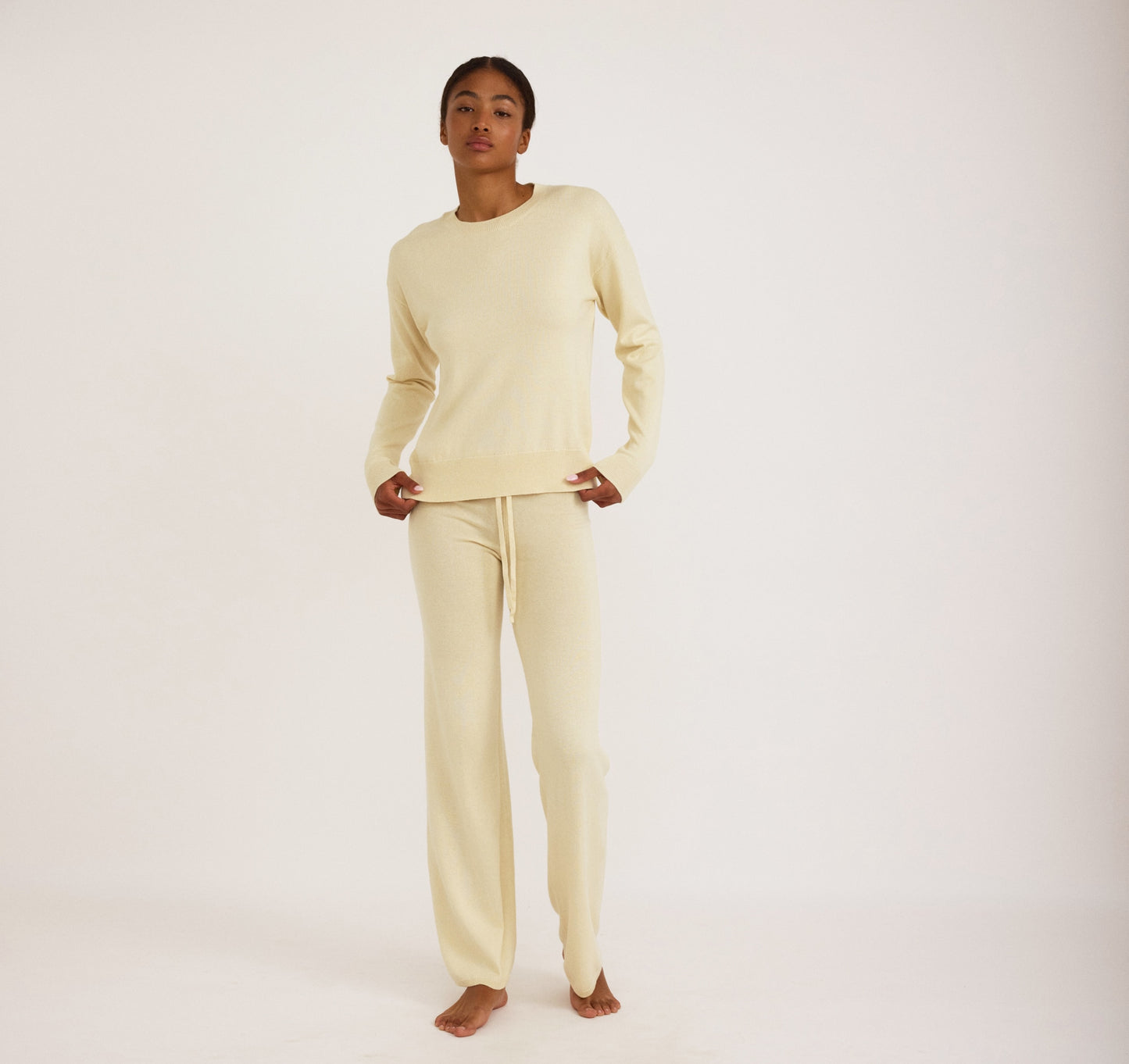 Soft Knit Boxy Crewneck Sweater