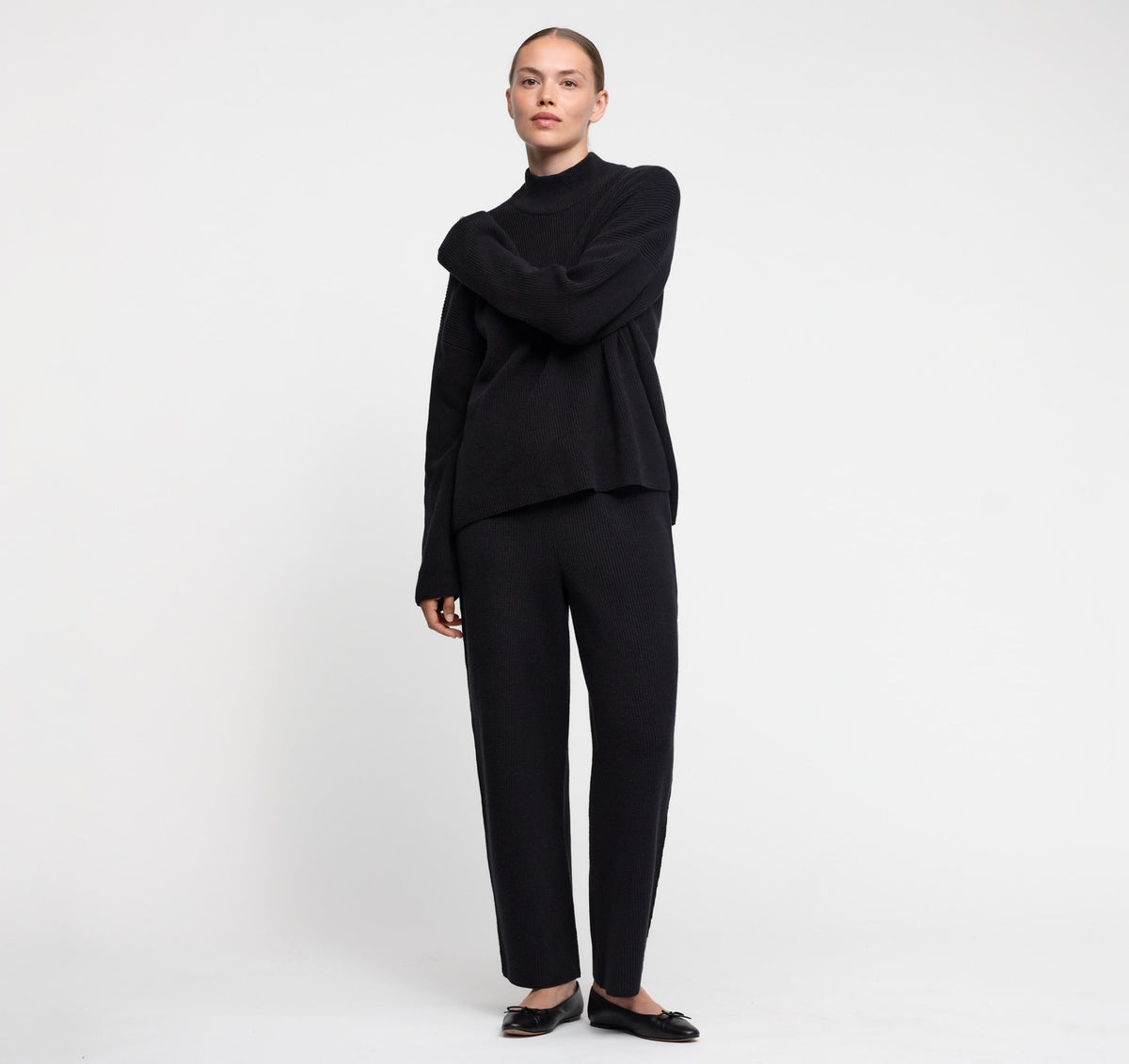 Soft Knit Mock Neck Pullover