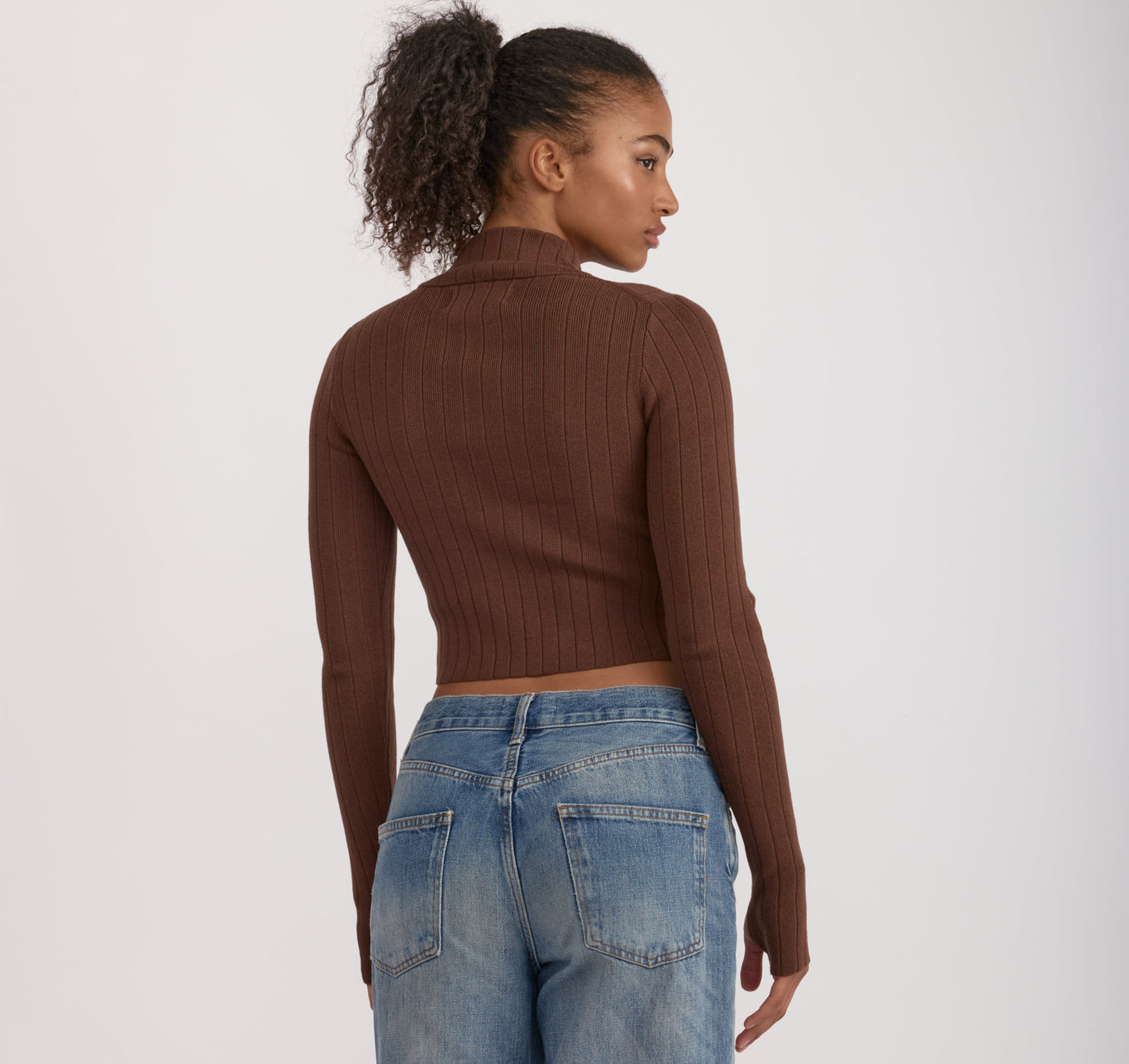 Soft Knit Rib Track Jacket