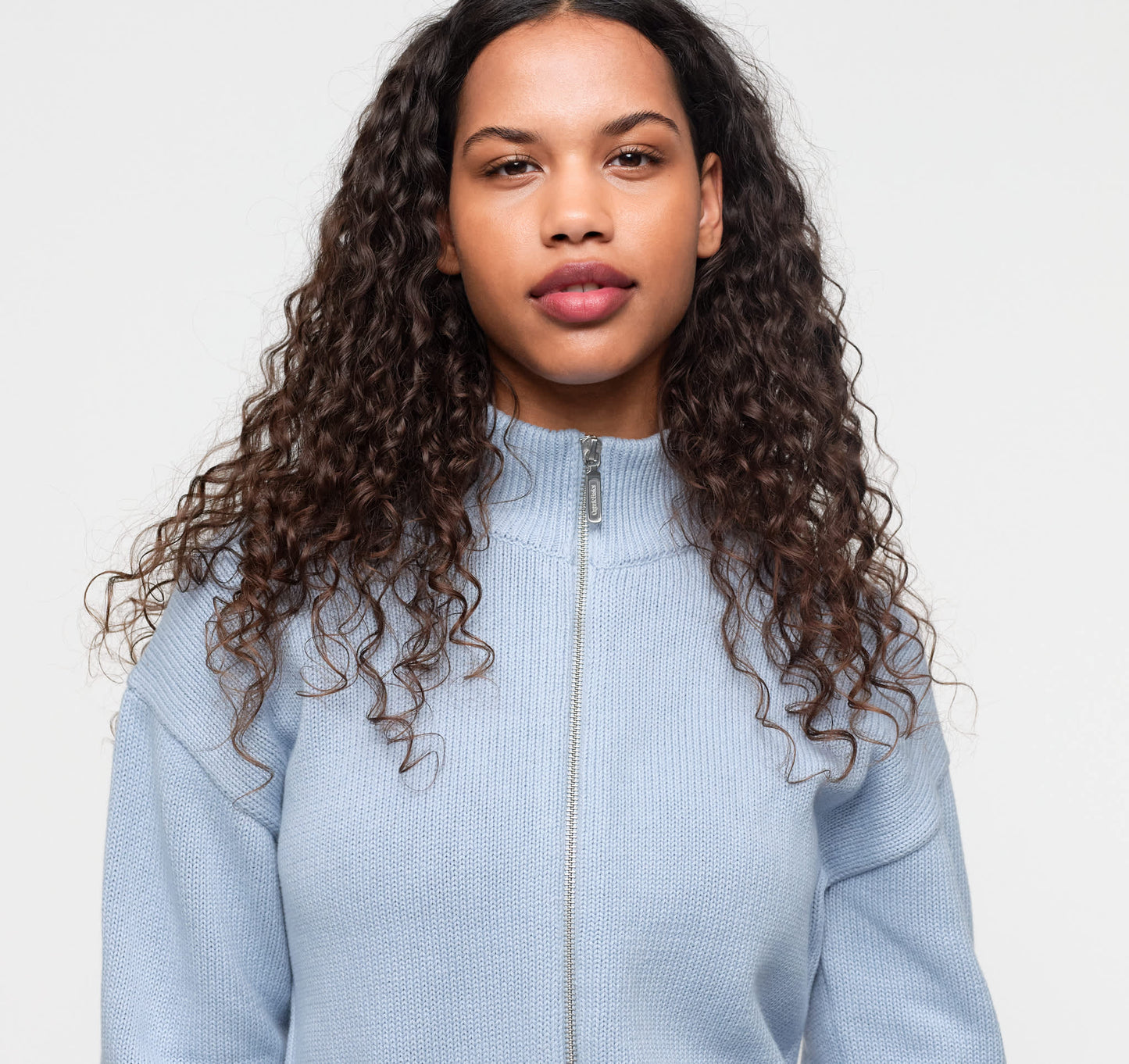 True Knit High Collar Cardigan