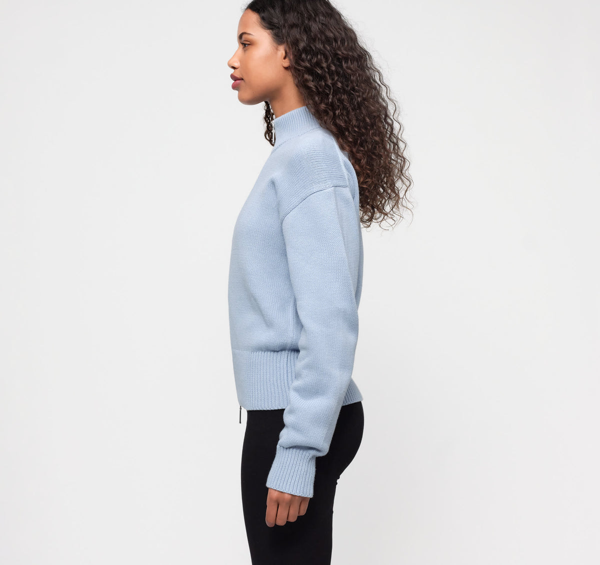 True Knit High Collar Cardigan