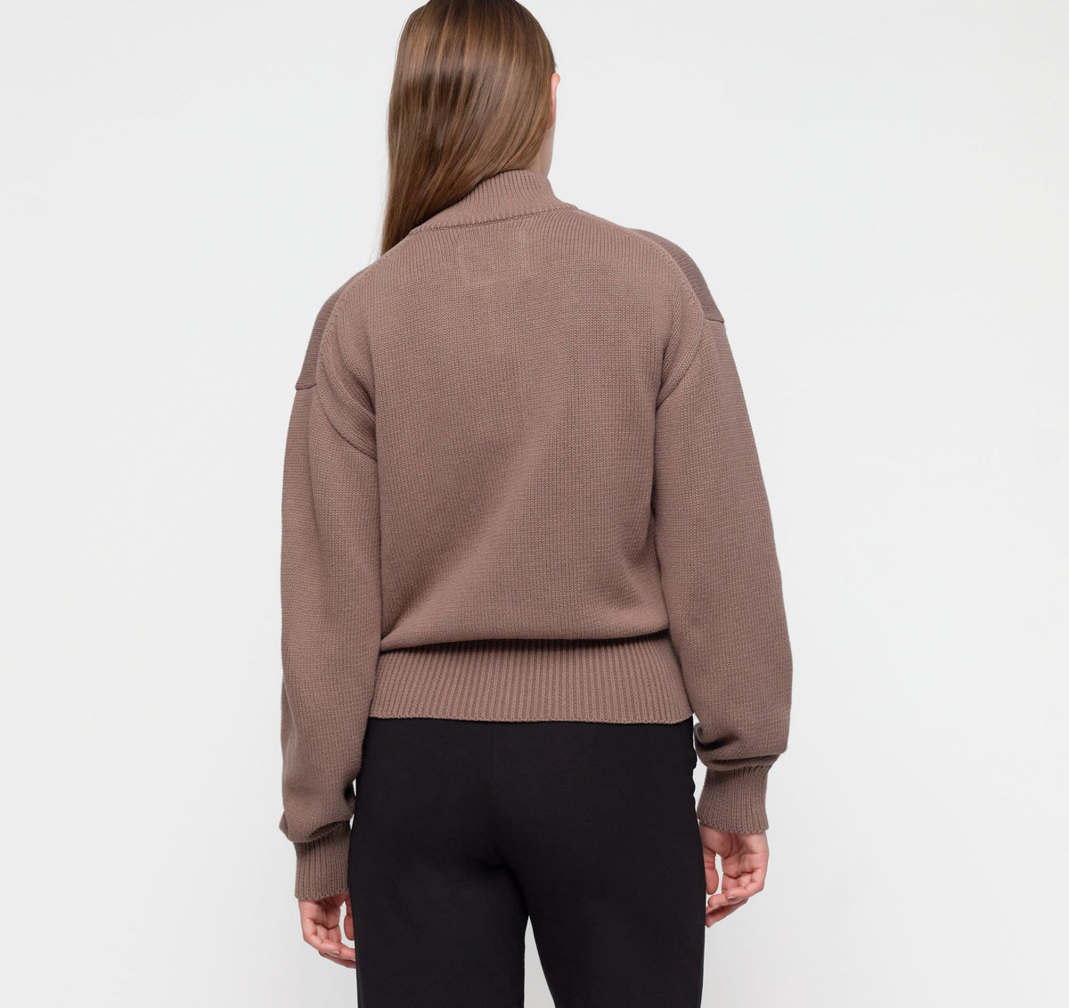 True Knit High Collar Cardigan
