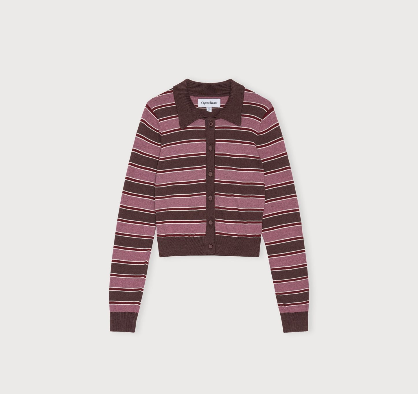 True Knit Fluffy Polo Cardigan
