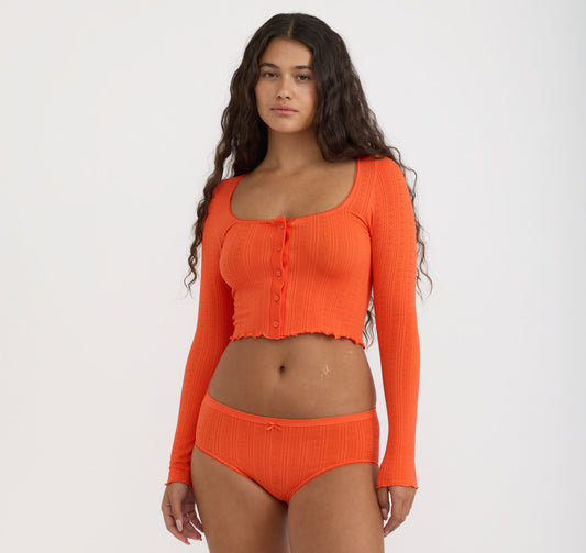 Pointelle Cardigan