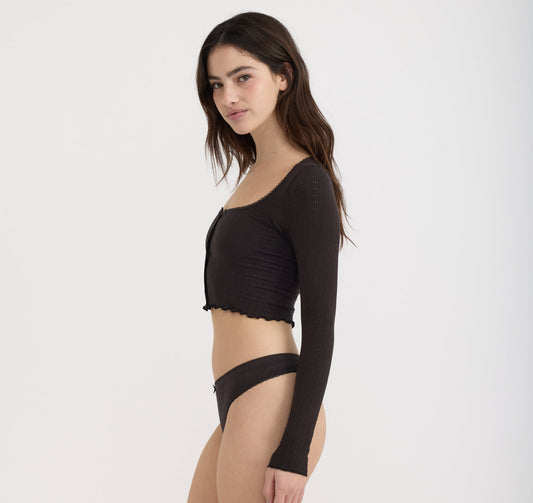 Pointelle Thong