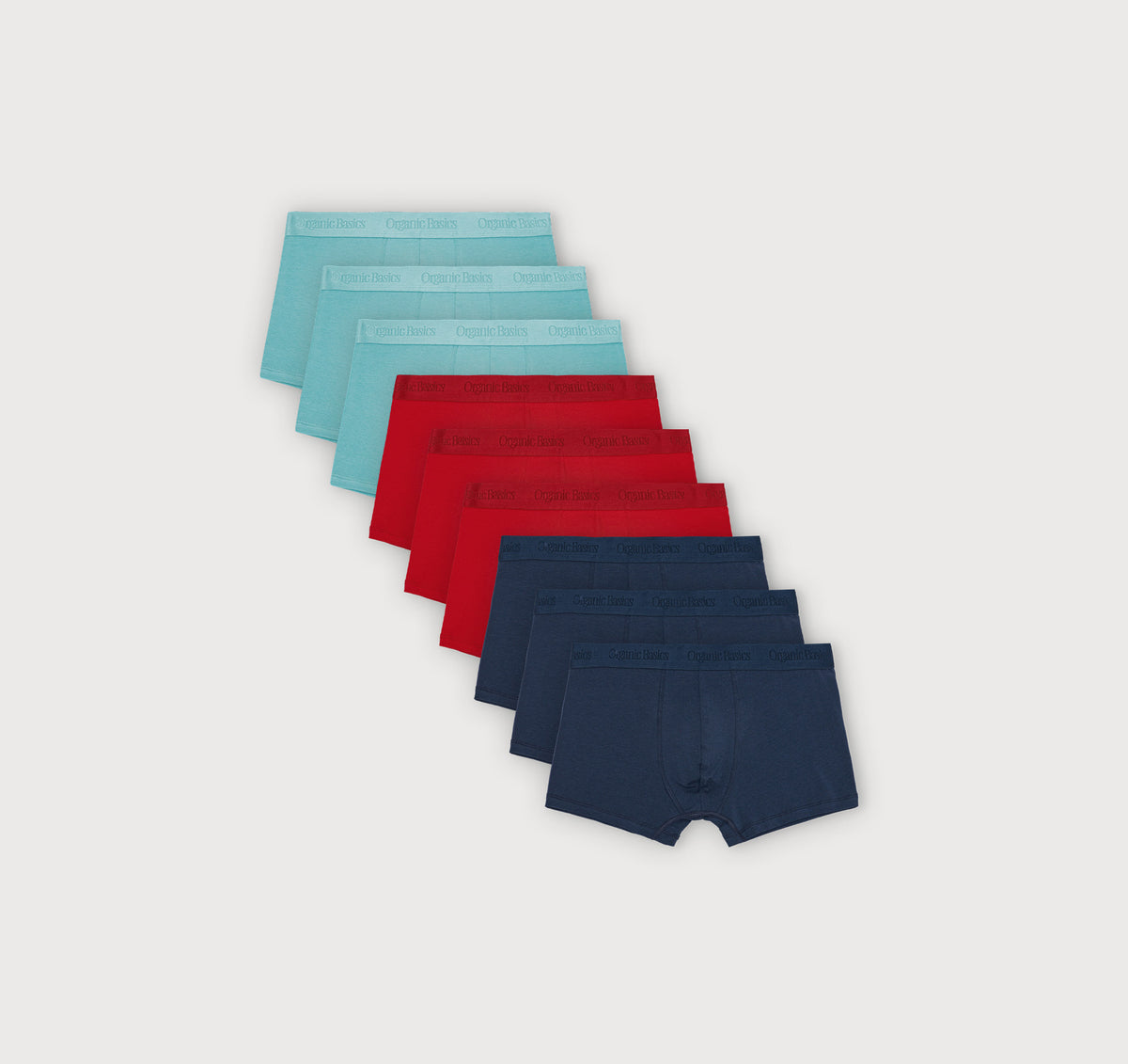 Core Trunks 9-Pack - Air / Cherry Red / Midnight Blue
