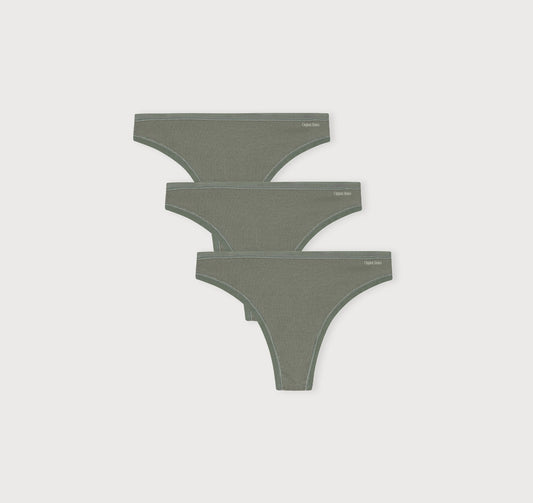 Core Rib Thong 3-Pack
