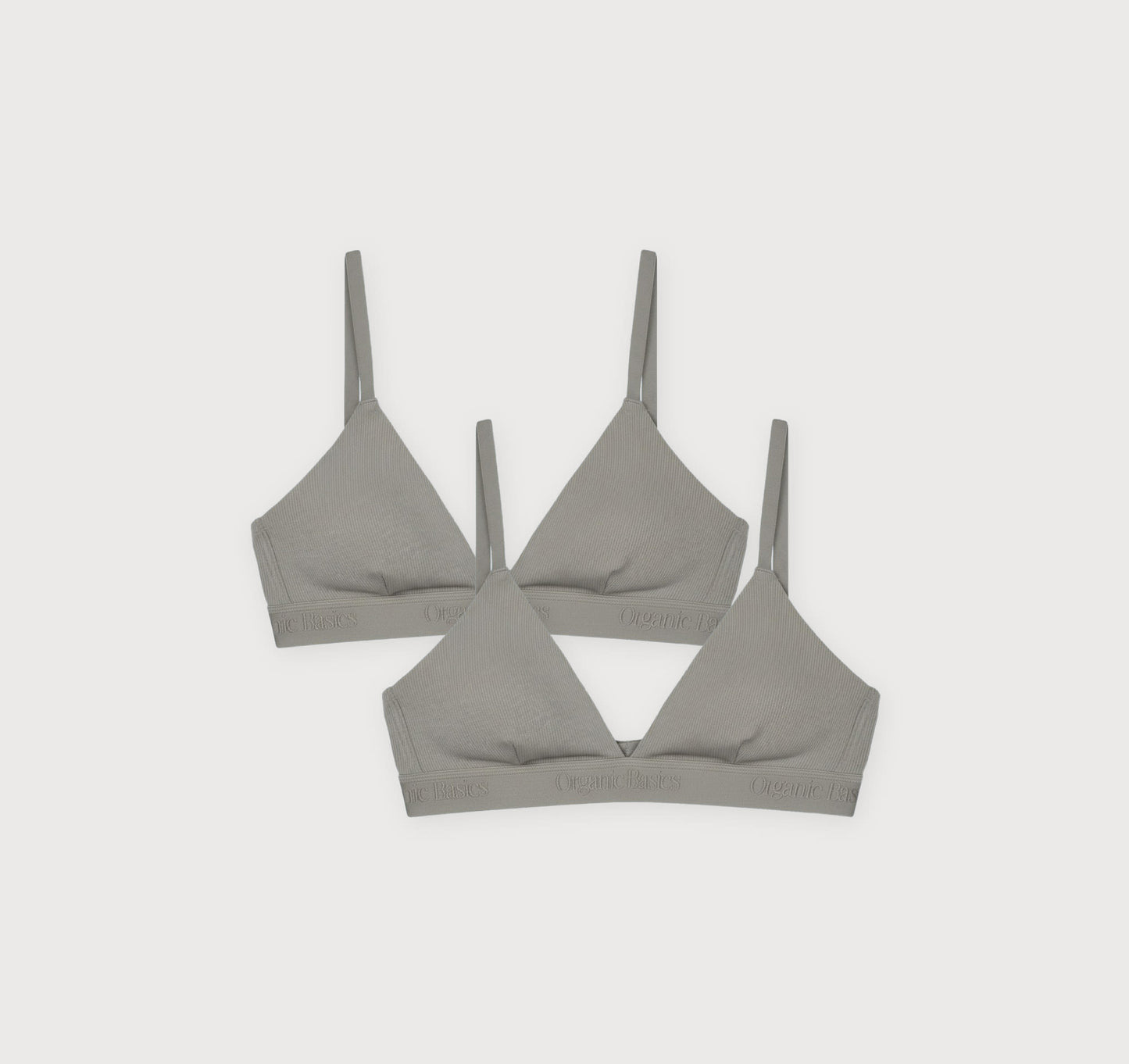 Core Rib Triangle Bralette 2-Pack