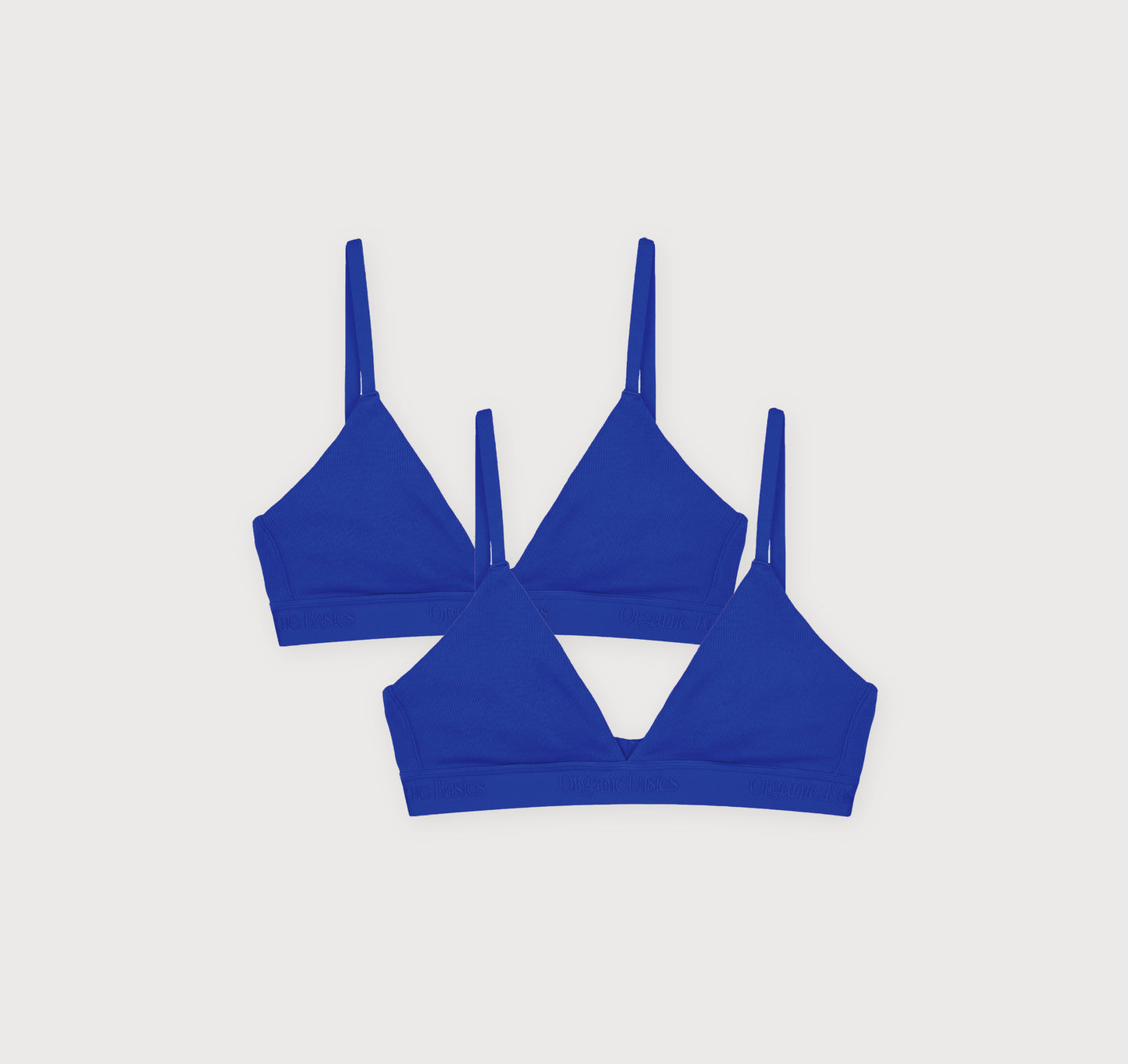 Core Rib Triangle Bralette 2-Pack