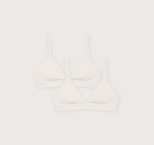 Core Rib Triangle Bralette 2-Pack